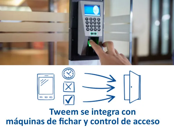 tweem se integra maquinas control acceso